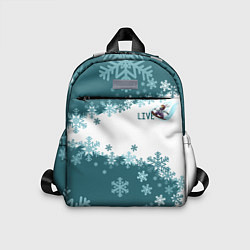 Детский рюкзак Сноуборд синева, цвет: 3D-принт