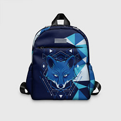 Детский рюкзак Голова синей лисы, цвет: 3D-принт