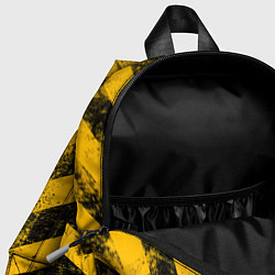 Детский рюкзак WARNING - желто-черные полосы, цвет: 3D-принт — фото 2