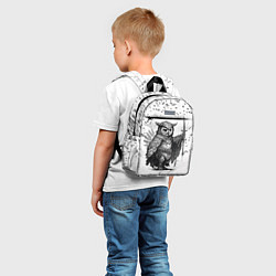 Детский рюкзак Воинственная сова, цвет: 3D-принт — фото 2