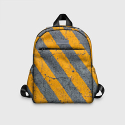 Детский рюкзак Желтые полосы на бетоне, цвет: 3D-принт
