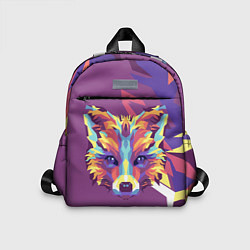 Детский рюкзак Голова лиса в стиле поп-арт, цвет: 3D-принт