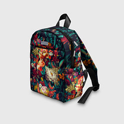 Детский рюкзак Цветочный паттерн с цветами и листьями, цвет: 3D-принт — фото 2