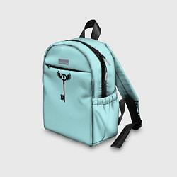 Детский рюкзак Ключик к замочку голубой, цвет: 3D-принт — фото 2
