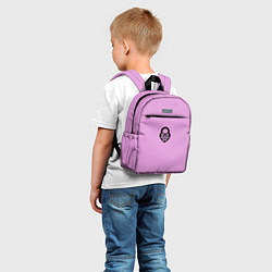 Детский рюкзак Замочек к ключику розовый, цвет: 3D-принт — фото 2