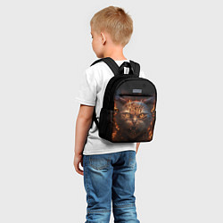 Детский рюкзак Огненный кот, цвет: 3D-принт — фото 2