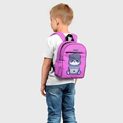 Детский рюкзак Розовая яблочная панда, цвет: 3D-принт — фото 2