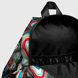 Детский рюкзак Волны - краски, цвет: 3D-принт — фото 2