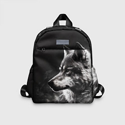 Детский рюкзак Волк в белом дыму, цвет: 3D-принт
