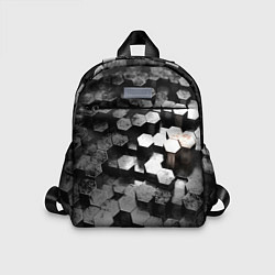Детский рюкзак Карбоновые соты абстрация, цвет: 3D-принт