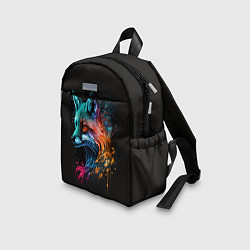 Детский рюкзак Неоновая лисичка, цвет: 3D-принт — фото 2