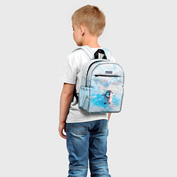 Детский рюкзак Милый пингвин - папочка, цвет: 3D-принт — фото 2