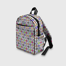 Детский рюкзак Разноцветный геометрический рисунок, цвет: 3D-принт — фото 2
