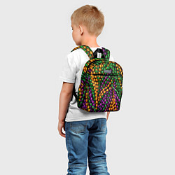 Детский рюкзак Разноцветные буссы, цвет: 3D-принт — фото 2