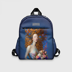 Детский рюкзак Русалка в стиле Ренессанса с цветами
