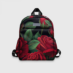 Детский рюкзак Много красных роз