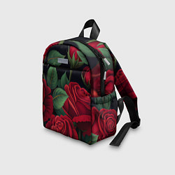 Детский рюкзак Много красных роз, цвет: 3D-принт — фото 2
