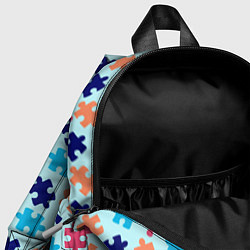 Детский рюкзак Разноцветный пазл, цвет: 3D-принт — фото 2