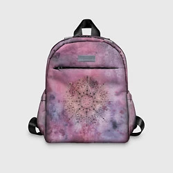 Детский рюкзак Мандала гармонии, фиолетовая, космос, цвет: 3D-принт
