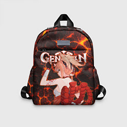 Детский рюкзак Ёимия на фоне раскаленной лавы, цвет: 3D-принт