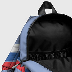 Детский рюкзак Триколор - три полоски на голубом, цвет: 3D-принт — фото 2