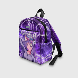 Детский рюкзак Кэ Цин на фоне молний, цвет: 3D-принт — фото 2