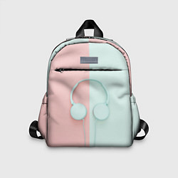 Детский рюкзак Наушники цвета морской волны, цвет: 3D-принт
