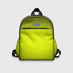 Детский рюкзак Кислотный желтый с градиентом, цвет: 3D-принт