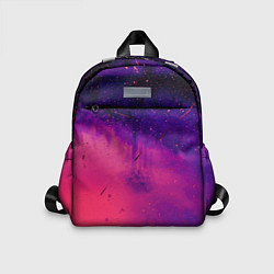 Детский рюкзак Фиолетовый космос, цвет: 3D-принт