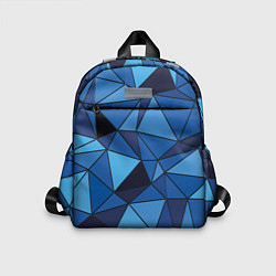 Детский рюкзак Синие треугольники, абстракт