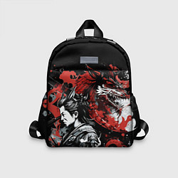 Детский рюкзак Японский самурай с драконом, цвет: 3D-принт