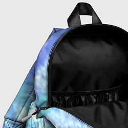 Детский рюкзак Сердце - тай-дай - голубой, цвет: 3D-принт — фото 2