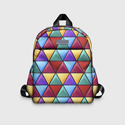 Детский рюкзак Геометрический красочный паттерн, цвет: 3D-принт