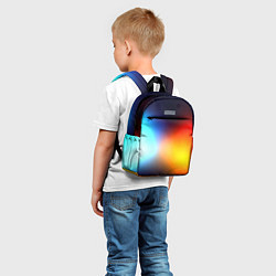 Детский рюкзак Горячий красный градиент, цвет: 3D-принт — фото 2