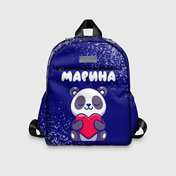Детский рюкзак Марина панда с сердечком, цвет: 3D-принт
