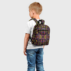 Детский рюкзак Цветная психоделика, цвет: 3D-принт — фото 2