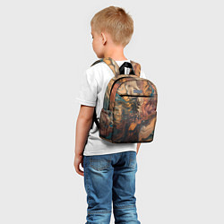 Детский рюкзак Иллюстрация нейросети в стиле флюид арта, цвет: 3D-принт — фото 2