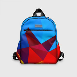 Детский рюкзак Столкновение абстракций, цвет: 3D-принт