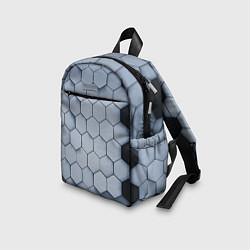 Детский рюкзак Соты с черной полосой, цвет: 3D-принт — фото 2