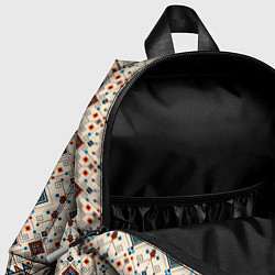 Детский рюкзак Узорчатые квадраты, цвет: 3D-принт — фото 2