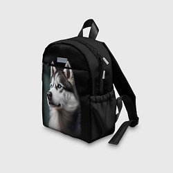 Детский рюкзак Собака Хаски с голубыми глазами, цвет: 3D-принт — фото 2