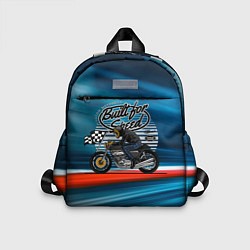 Детский рюкзак Гонщик мотоциклист, цвет: 3D-принт