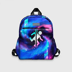 Детский рюкзак Portal неоновый космос, цвет: 3D-принт