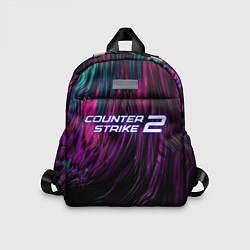 Детский рюкзак Counter strike 2 цветная абстракция