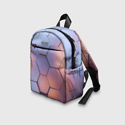 Детский рюкзак Металлические шестиугольники, цвет: 3D-принт — фото 2