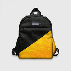 Детский рюкзак Черно-желтые масляные краски, цвет: 3D-принт