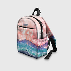 Детский рюкзак Абстрактный пейзаж рассвет над морем, цвет: 3D-принт — фото 2