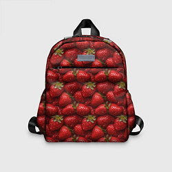 Детский рюкзак Сочная текстура из клубники, цвет: 3D-принт