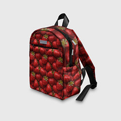 Детский рюкзак Сочная текстура из клубники, цвет: 3D-принт — фото 2