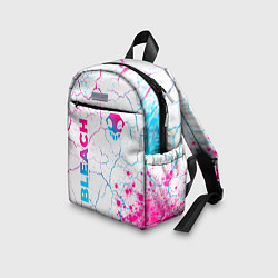 Детский рюкзак Bleach neon gradient style: надпись, символ, цвет: 3D-принт — фото 2
